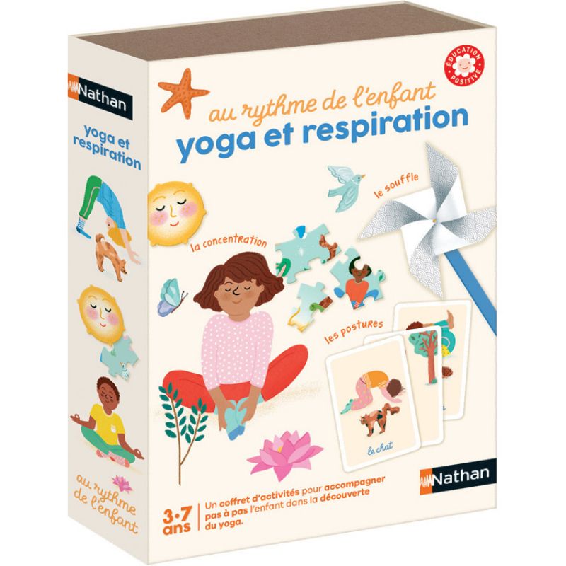 Coffret d'activités Au rythme de l'enfant Yoga et respiration Nathan