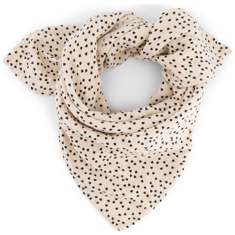 Lange Bianca Mini Coeur Noir (70 x 70 cm) Rose in April Produit 3