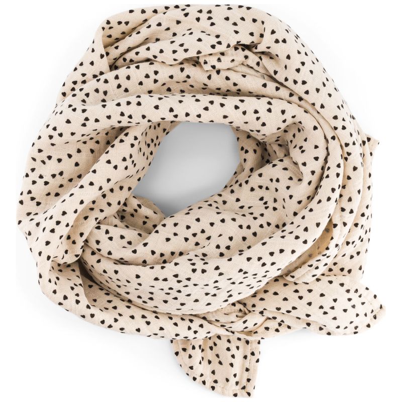 Lange Bianca Mini Coeur Noir (70 x 70 cm) Rose in April Produit 4