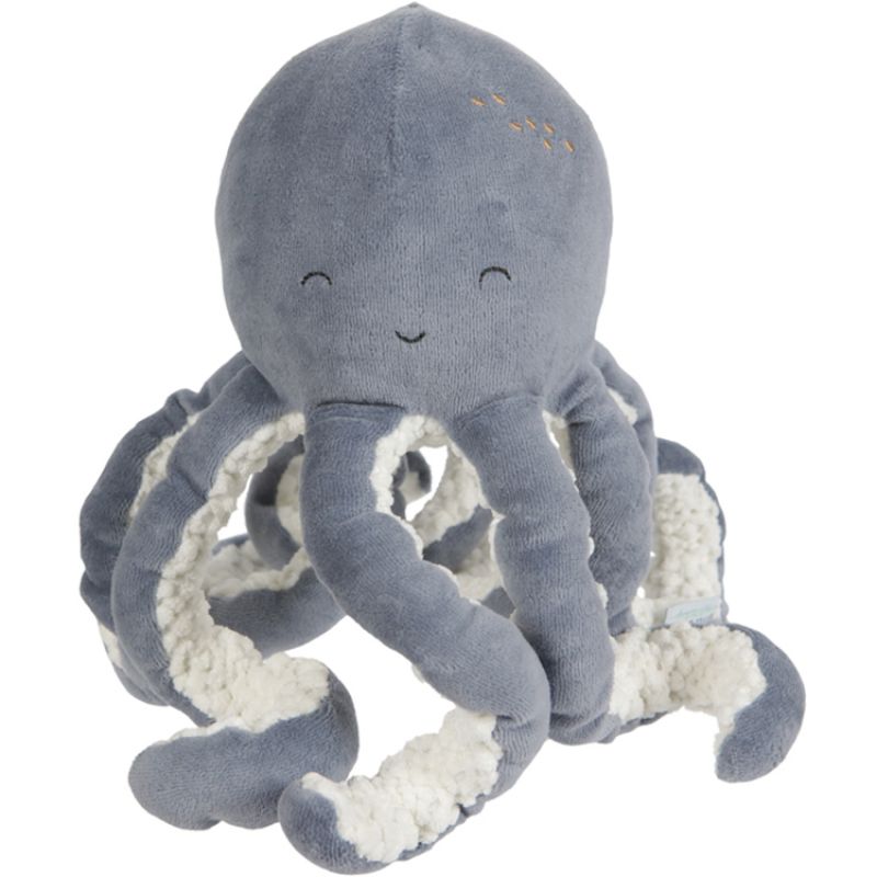 Peluche Pieuvre Ocean blue (22 cm) Little Dutch