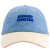 Casquette enfant Summer Forever Eponge bleu et orange (7-12 ans) Chamaye Produit 3