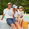 Casquette enfant Summer Forever Eponge bleu et orange (7-12 ans) Chamaye Ambiance 7