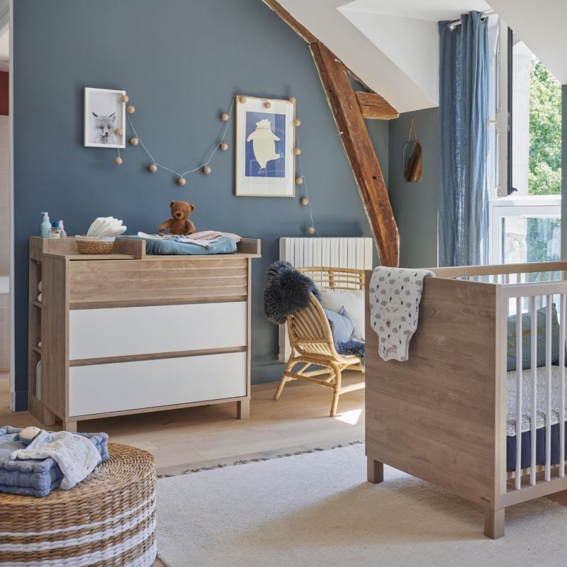 Commode à langer 3 tiroirs avec plan à langer Achille Galipette Ambiance 9