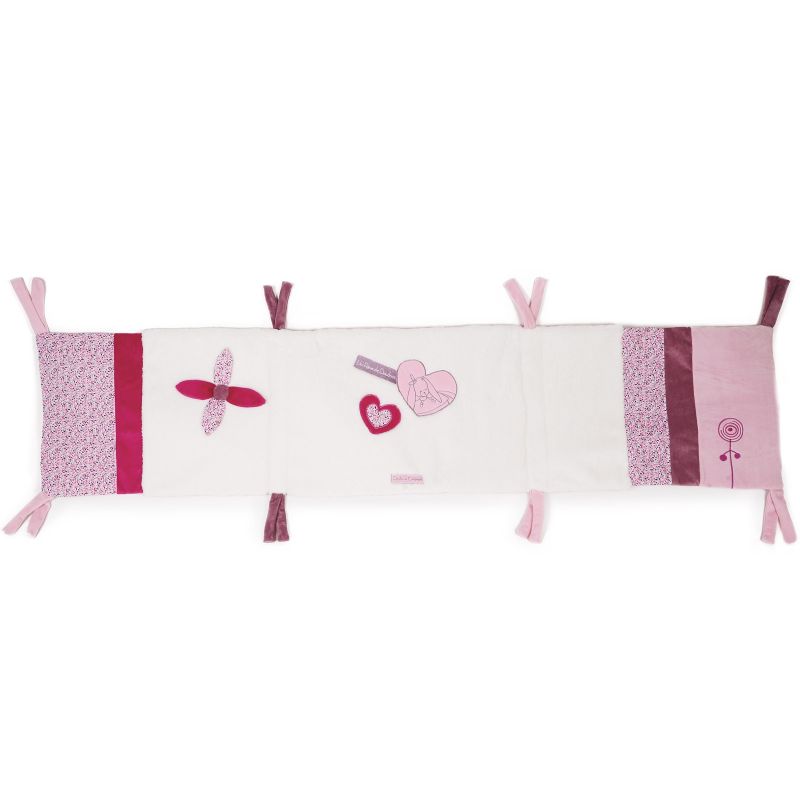 Tour de lit Cerise rose (pour lit 60 x 120 cm) Doudou et Compagnie