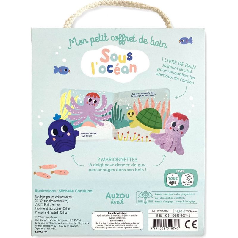 Mon petit coffret de bain Sous l'océan Auzou Editions Packaging 4