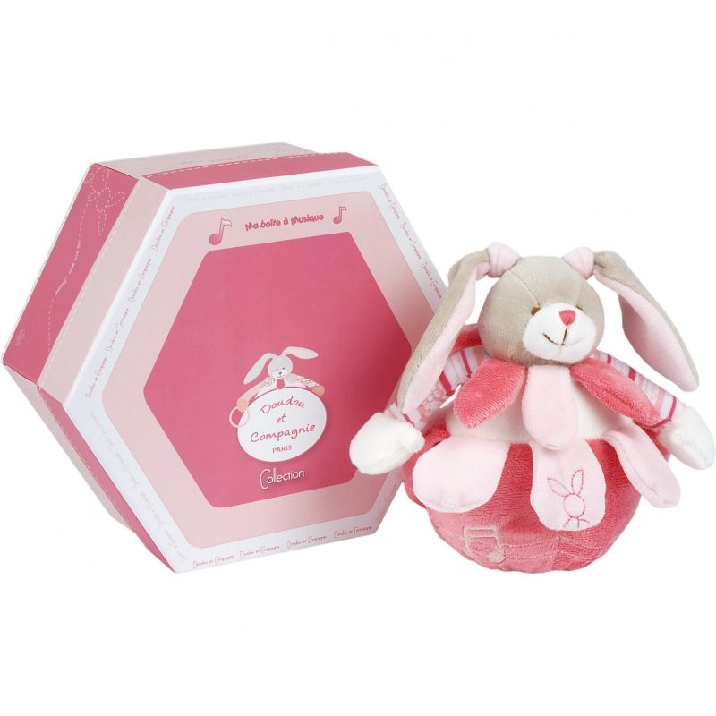Coffret peluche musicale Célestine (20 cm) Doudou et Compagnie