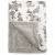 Variation Ecru, rose, marron du produit Couverture polaire Bardot (70 x 100 cm) de la marque Babyshower