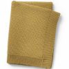 Couverture en coton et laine jaune Gold (100 x 70 cm) - Elodie Details
