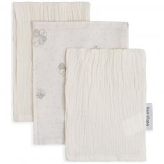 Lot de 3 gants de toilette Tender Linen-Clover - Baby's Only