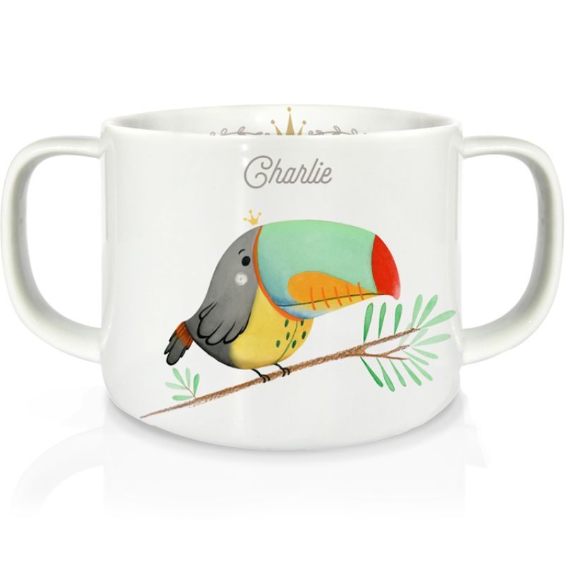 Tasse en porcelaine Toucan (personnalisable) Gaëlle Duval