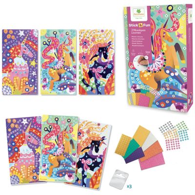 Coffret 3 mosaïques Licorne