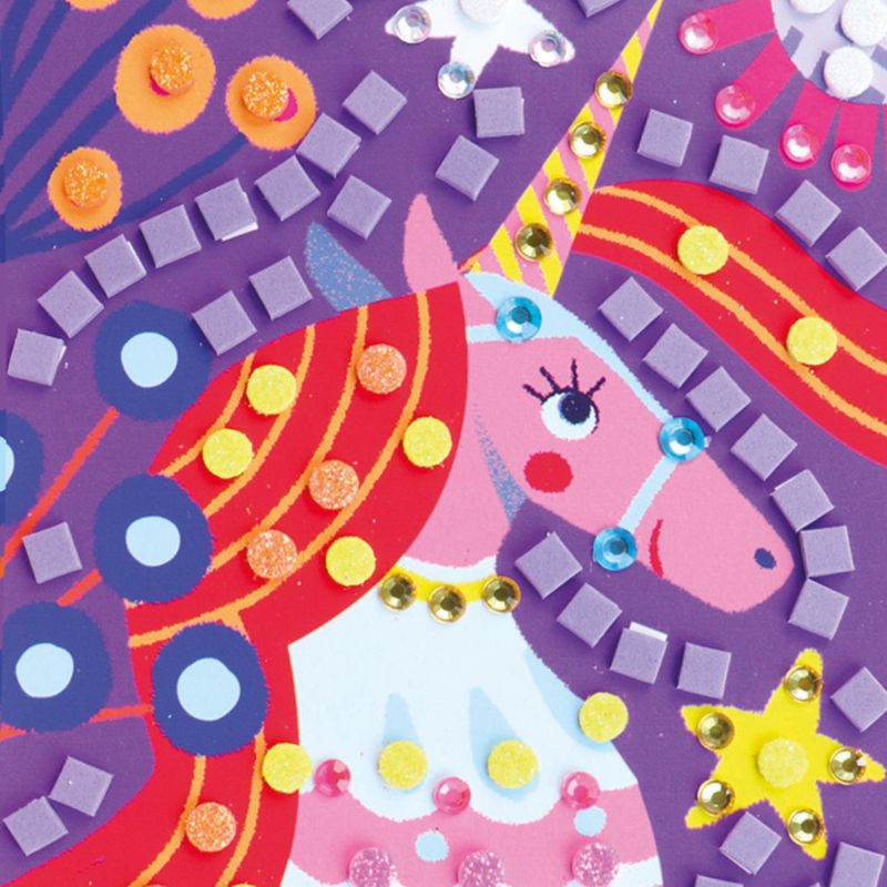 Coffret 3 mosaïques Licorne Sycomore Produit 5