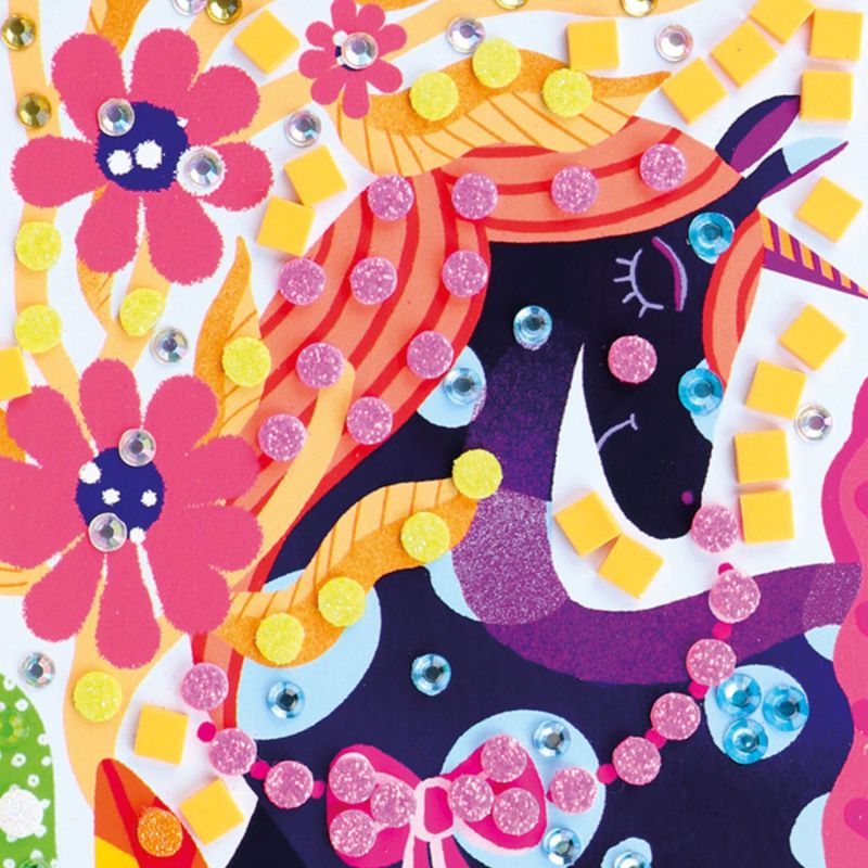 Coffret 3 mosaïques Licorne Sycomore Produit 6