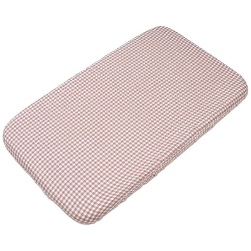 Drap housse pour berceau Praliné Vichy Moka (90x50 cm) Walking Mum Produit 1