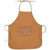 Tablier de cuisine C’est moi qui l’ai fait en tissu imperméable camel BB & Co Produit 1