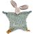 Variation Bleu, gris du produit Doudou plat lapin sauge Trois petits lapins (personnalisable) de la marque Moulin Roty