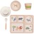 Coffret repas en bambou Safari (5 pièces) - Love Maé Coffret repas en bambou Safari (5 pièces) - Love Maé