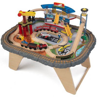 Circuit de train sur table en bois (79 x 61 cm) KidKraft