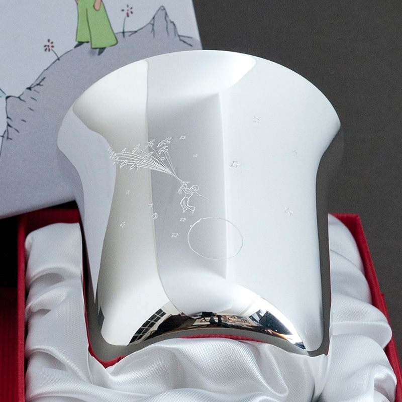 Timbale évasée Petit Prince (métal argenté) Aubry-Cadoret