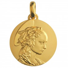 Médaille Madone de Filippo Lippi 23 mm (or jaune 750°)  par Monnaie de Paris
