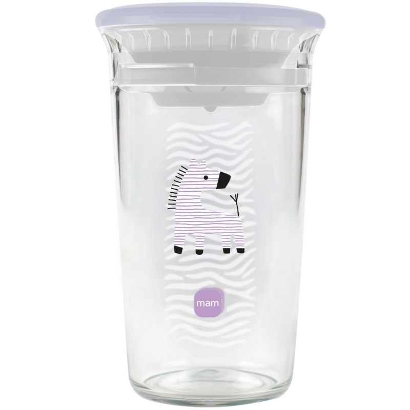 Verre d'apprentissage Zèbre violet (290ml) MAM Produit 1