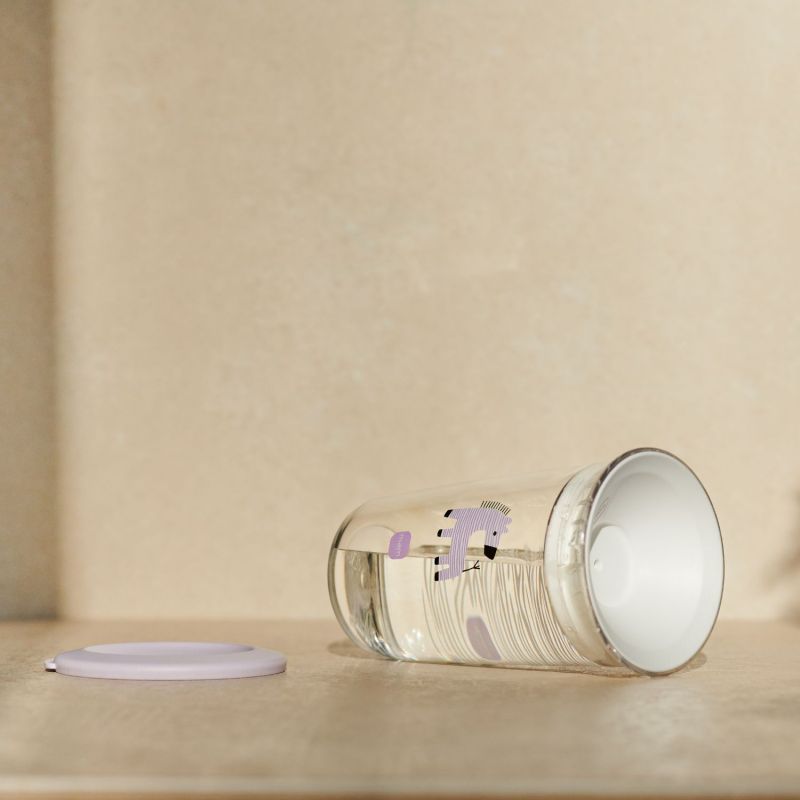Verre d'apprentissage Zèbre violet (290ml) MAM Ambiance 5