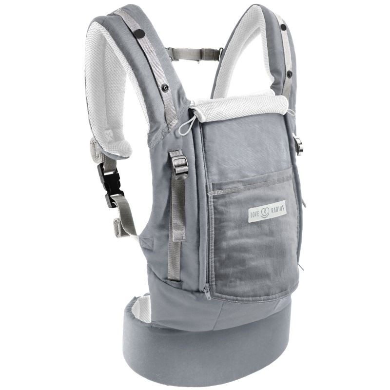 Porte bébé PhysioCarrier en coton gris Love Radius Produit 1 grande taille