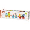 Train en bois Rio avec blocs à empiler (7 pièces) Goki Packaging 5