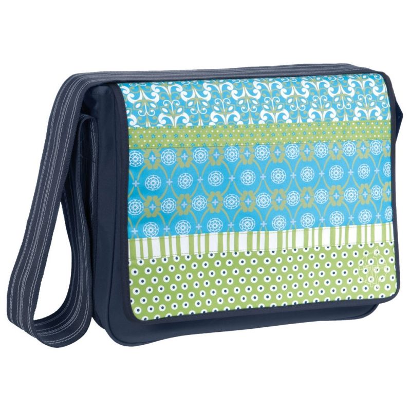 Sac à langer mallette Multimix bleu-vert Lässig