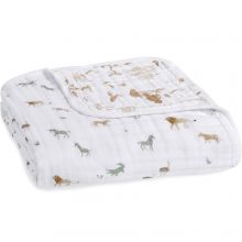 Couverture en coton bio safari dream (120 x 120 cm)  par aden + anais