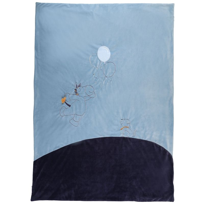 Couverture Veloudoux Achille & Zebrito (100 x 140 cm) Noukie's