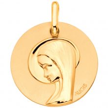 Médaille Vierge profil 16 mm (or jaune 750°)  par Maison Augis