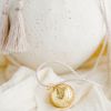 Bola de grossesse Nymphéa cordon personnalisable (or jaune 18 carats) - Pleine Lune