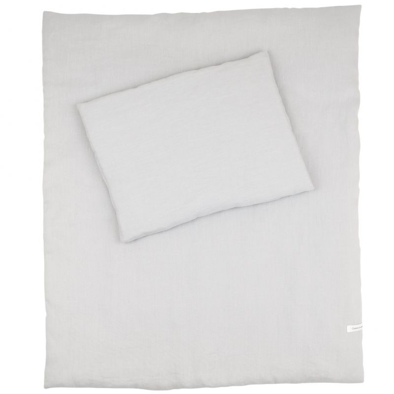 Parure de berceau gris clair Pure nature (50 x 65 cm) Cotton&Sweets