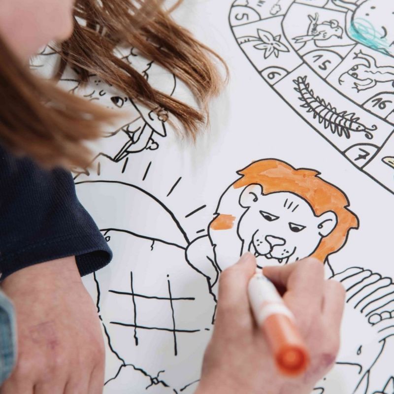 Pack table à colorier Coloritable + 2 Chaises Savane DBKids Ambiance 7