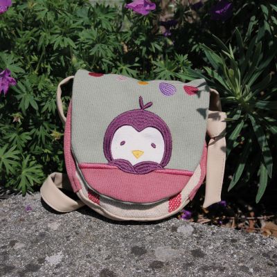 Sac bandoulière enfant Les Copains d'abord Pingouin