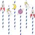 Lot de 12 pailles en papier Cosmic - My Little Day Lot de 12 pailles en papier Cosmic - My Little Day