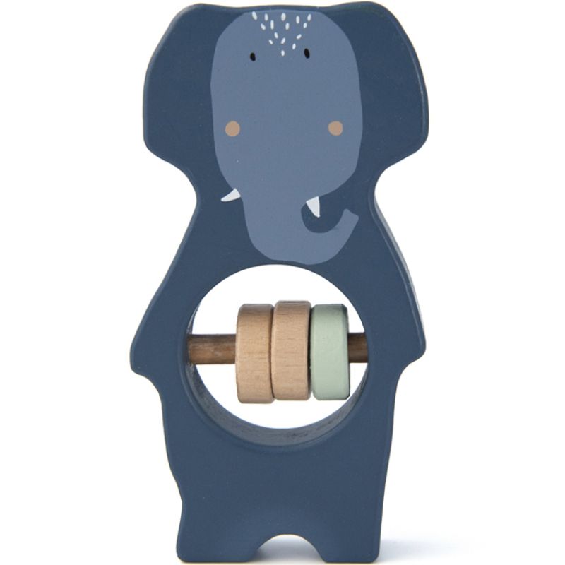 Hochet en bois Mrs. Elephant Trixie