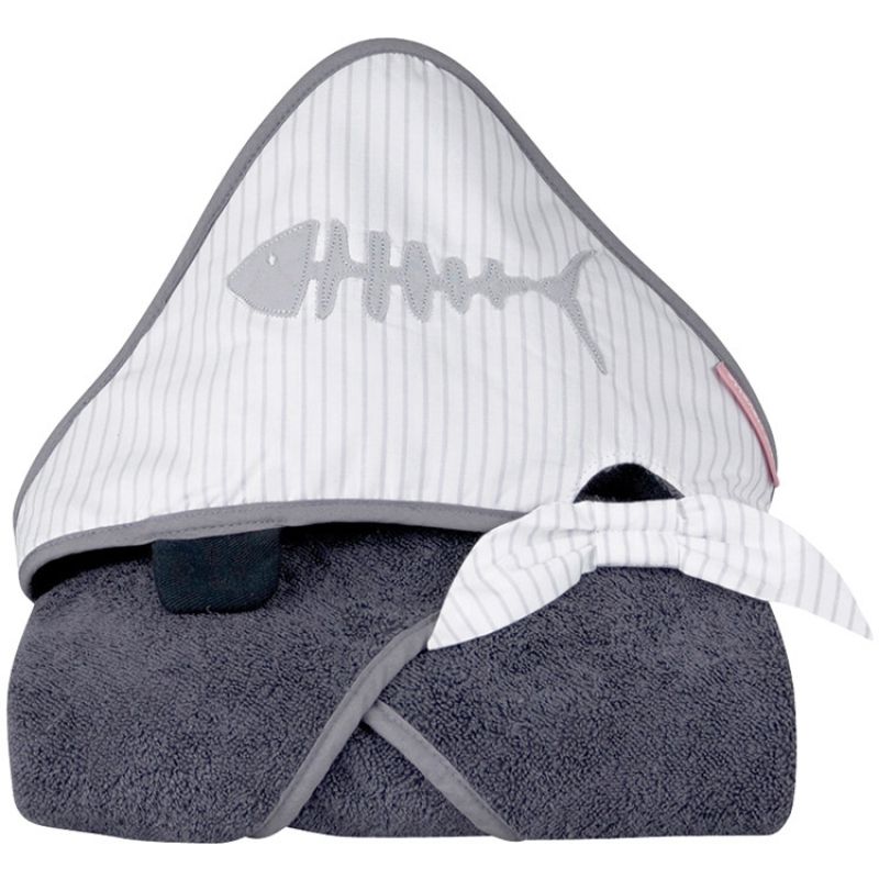 Cape de bain Pirate grise (75 x 75 cm) Little Crevette
