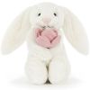 Peluche Bashful Lapin avec Pivoine (18 cm)  par Jellycat