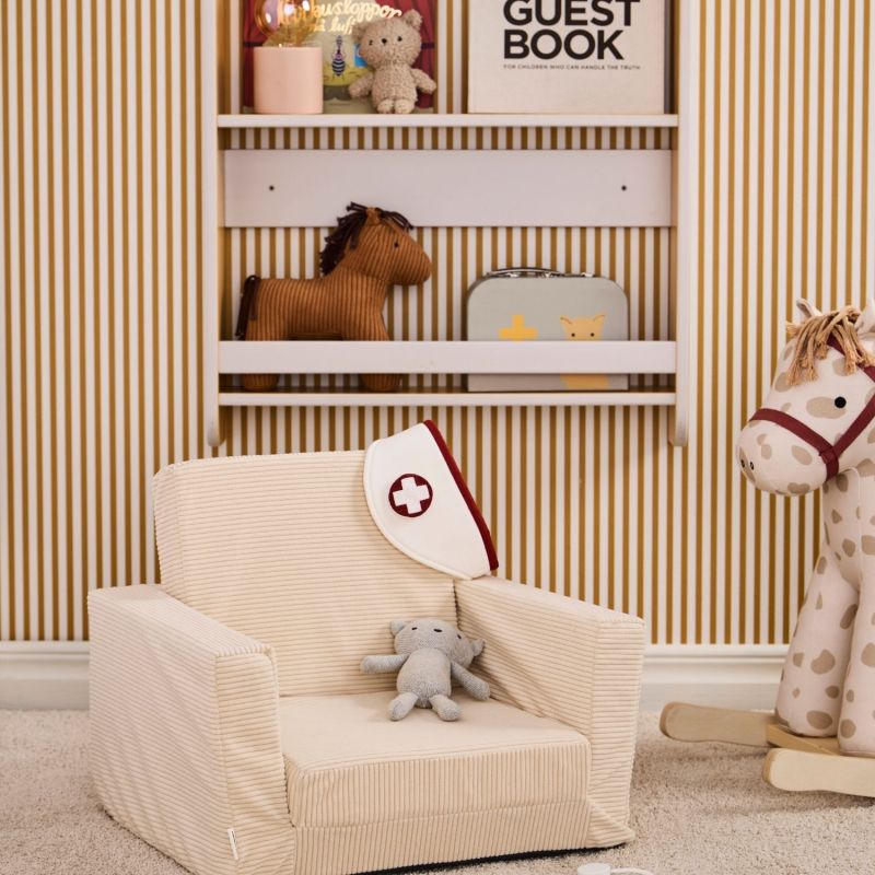Présentoir à livres Star Gris-Moutarde Kid's Concept Ambiance 5
