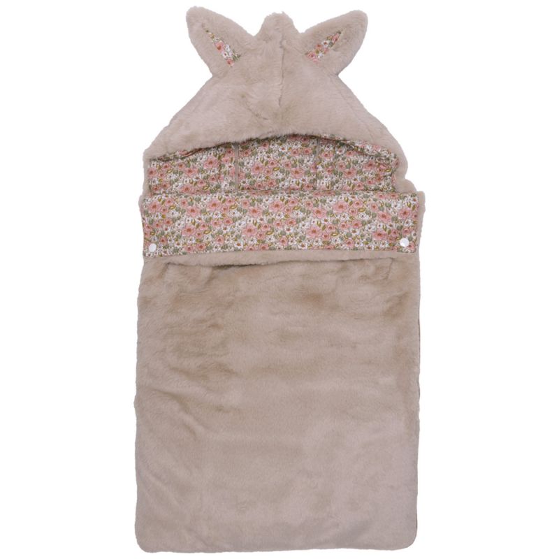 Nid d’ange fausse fourrure doublé gaze de coton liberty (0-6 mois) BB & Co Produit 1