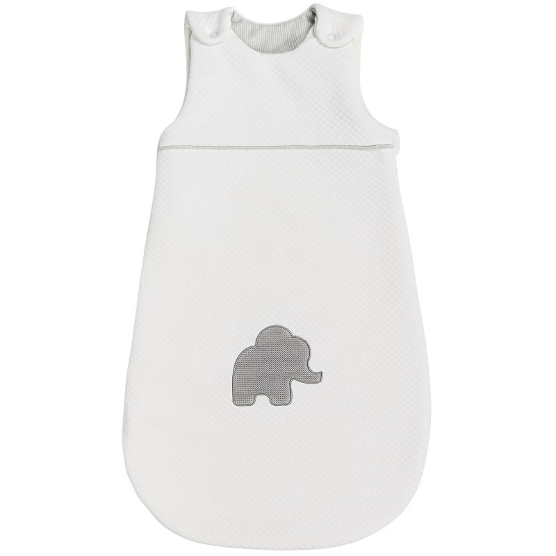 Gigoteuse Tembo l'éléphant jacquard blanc (70 cm) Nattou