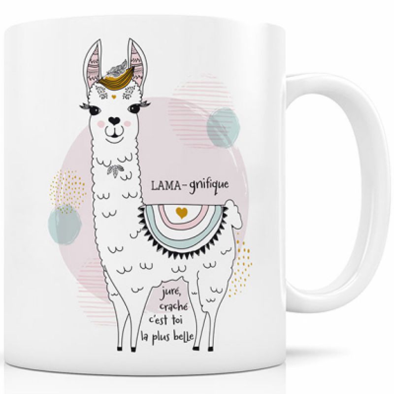 Mug en céramique Lama-gnifique Créa Bisontine