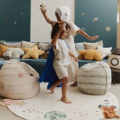 Tapis en coton lavable InterstellarJourney (140 Ø cm)