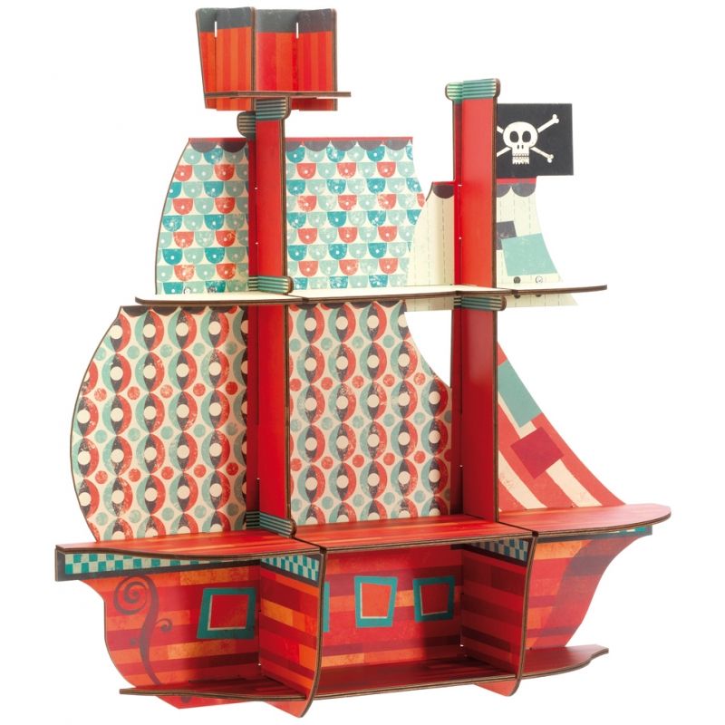 Etagère bateau Les trésors du pirate Djeco