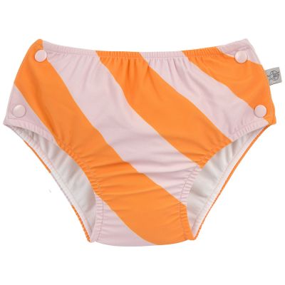 Maillot de bain anti-fuite Rayures orange (7-12 mois)