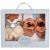 Variation Marron, Bleu du produit Coffret Doudou et chaussons Timo orange (0-6 mois) de la marque Doudou et Compagnie