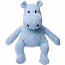 Peluche hippopotame Cable Uni bleu (35 cm)  par Baby's Only