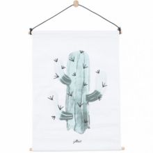 Affiche kakemono en tissu Cactus (42 x 60 cm)  par Jollein